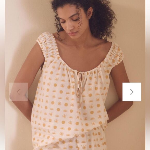 By Anthropologie Agathe Marty Pajama Top Large